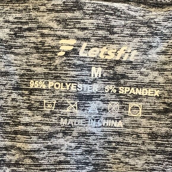 LETSFIT Sports Athletic Gym Tank Top Size Medium - Picture 5 of 9